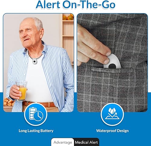 Miniatura 6 de Advantage - Sistema de alerta médica móvil para personas mayores, ATT 4G LTE, detección automática de caídas, seguimiento de ubicación GPS WI-FI,