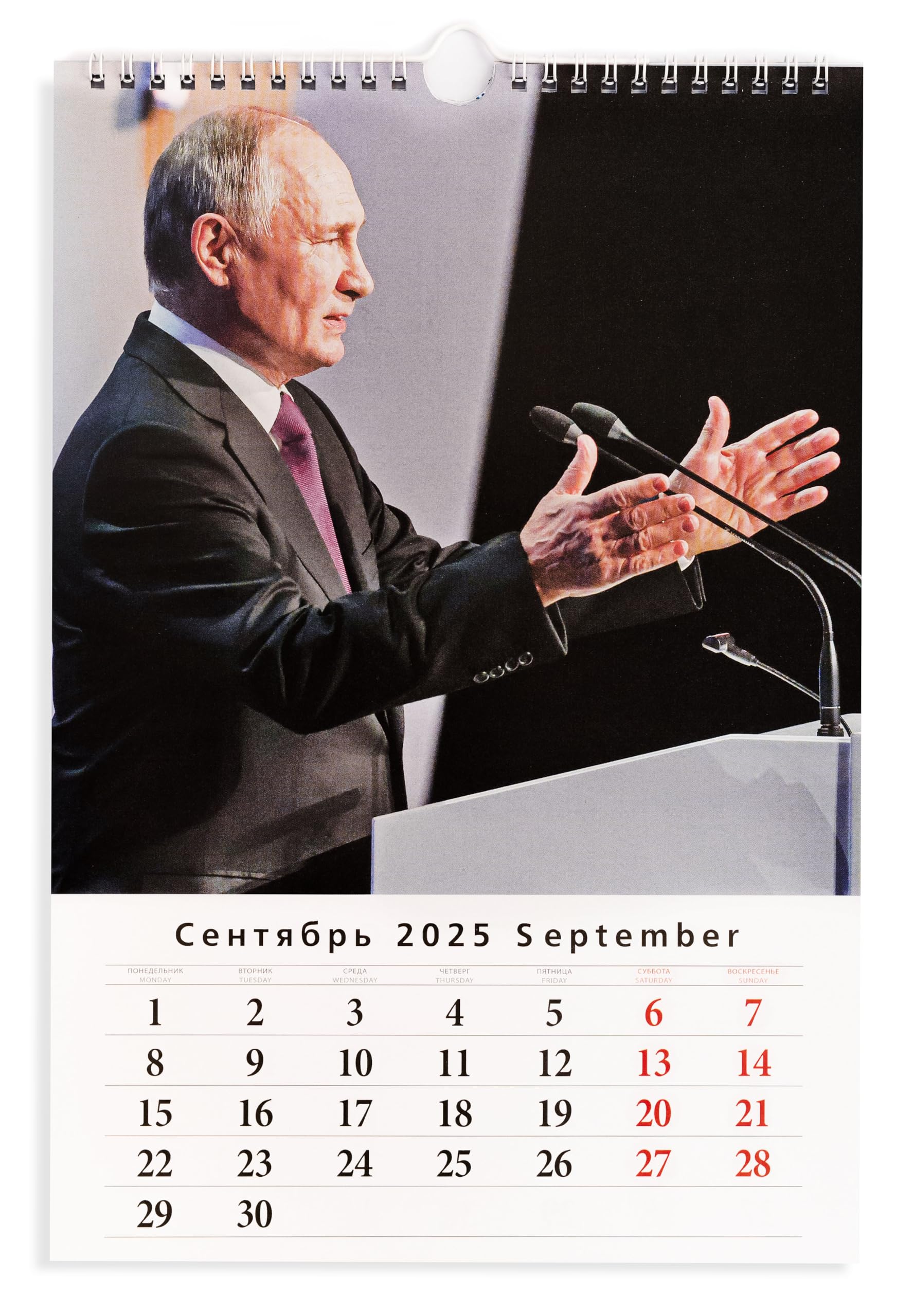 Amazon | Generic 2025年「ウラジーミル・プチン」壁掛けカレンダー