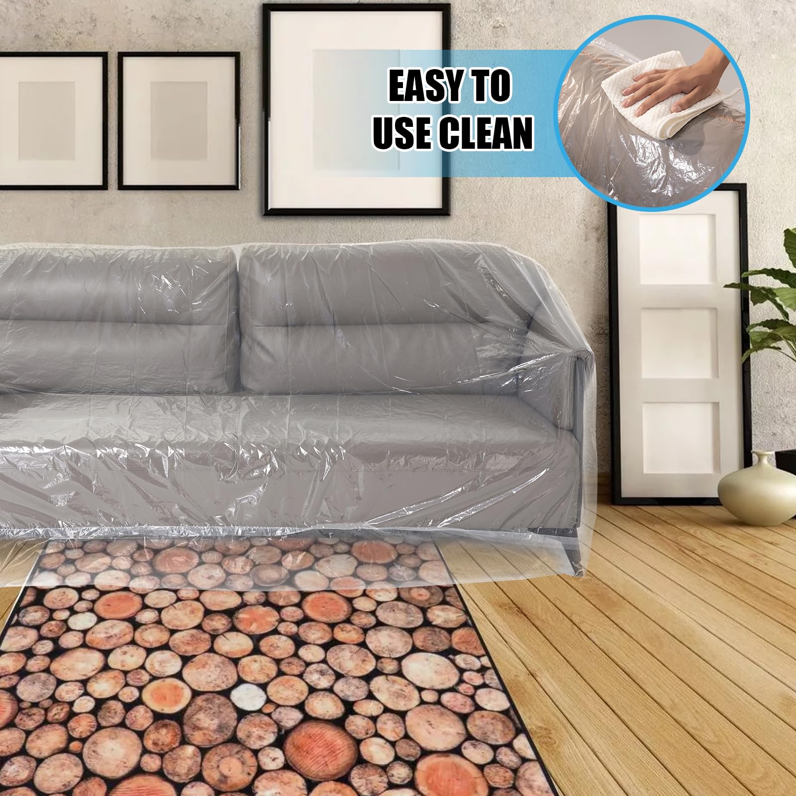 Waterproof Plastic Sofa Cover For Moving Huzz Waterproof Plastic