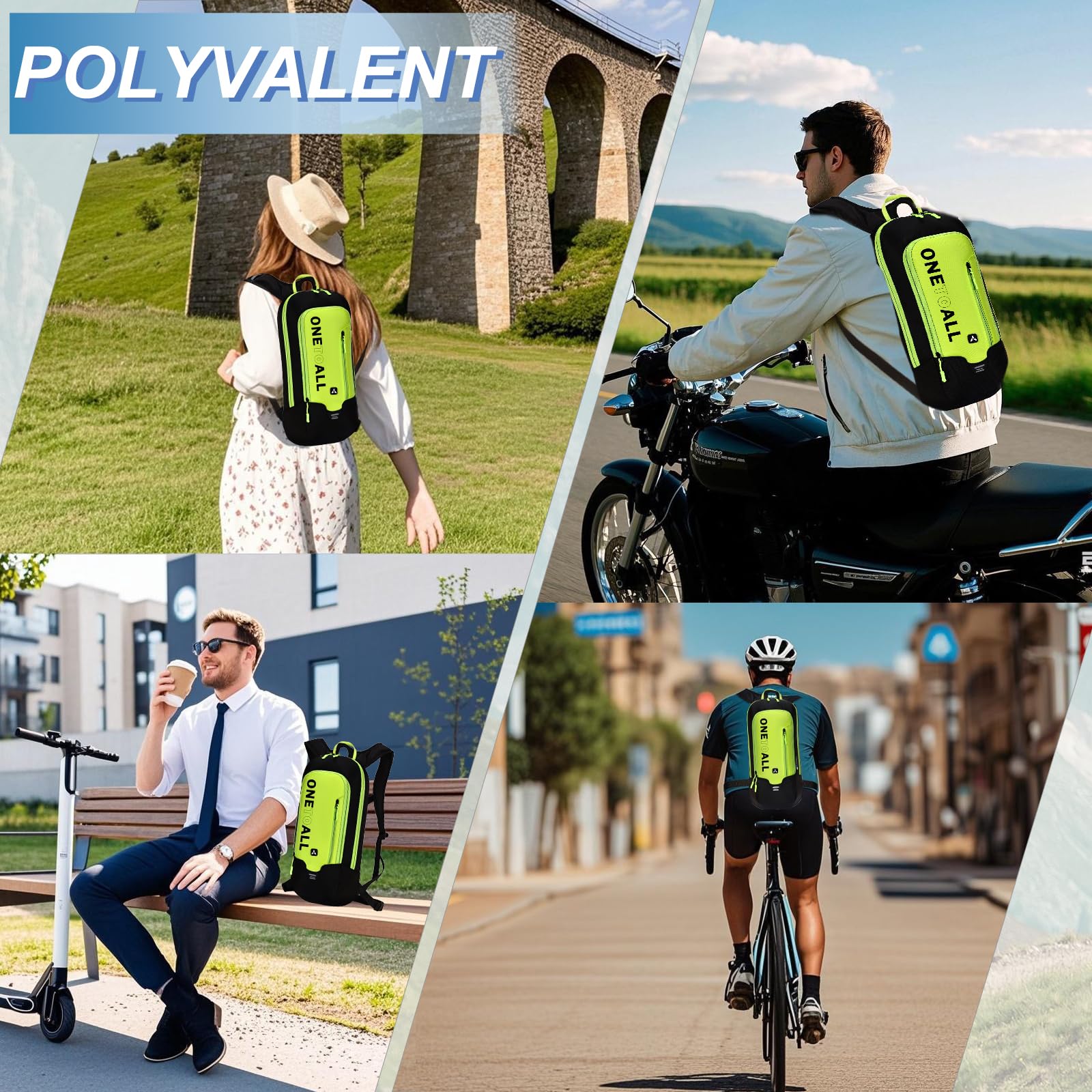 LOCAL LION Sac à Dos Vélo 6L, Petit Sac à Dos Ski Sac Vtt Homme Femme pour Randonnée Moto Cyclisme Sport Voyage Course Ultraléger Respirable