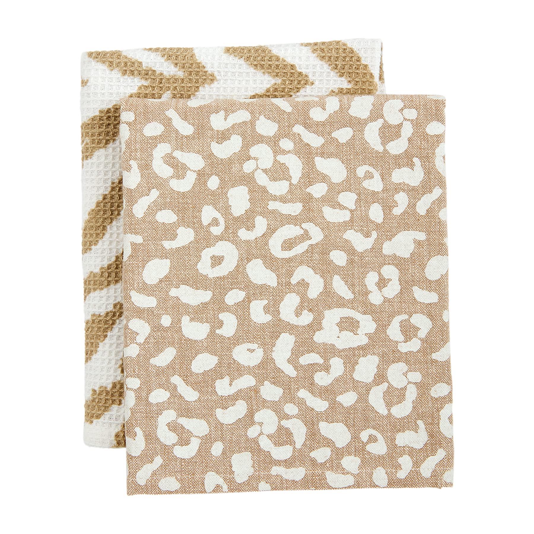 Serviettes léopard et zèbre Mud Pie 66x41,9 cm contre les torchons ternes