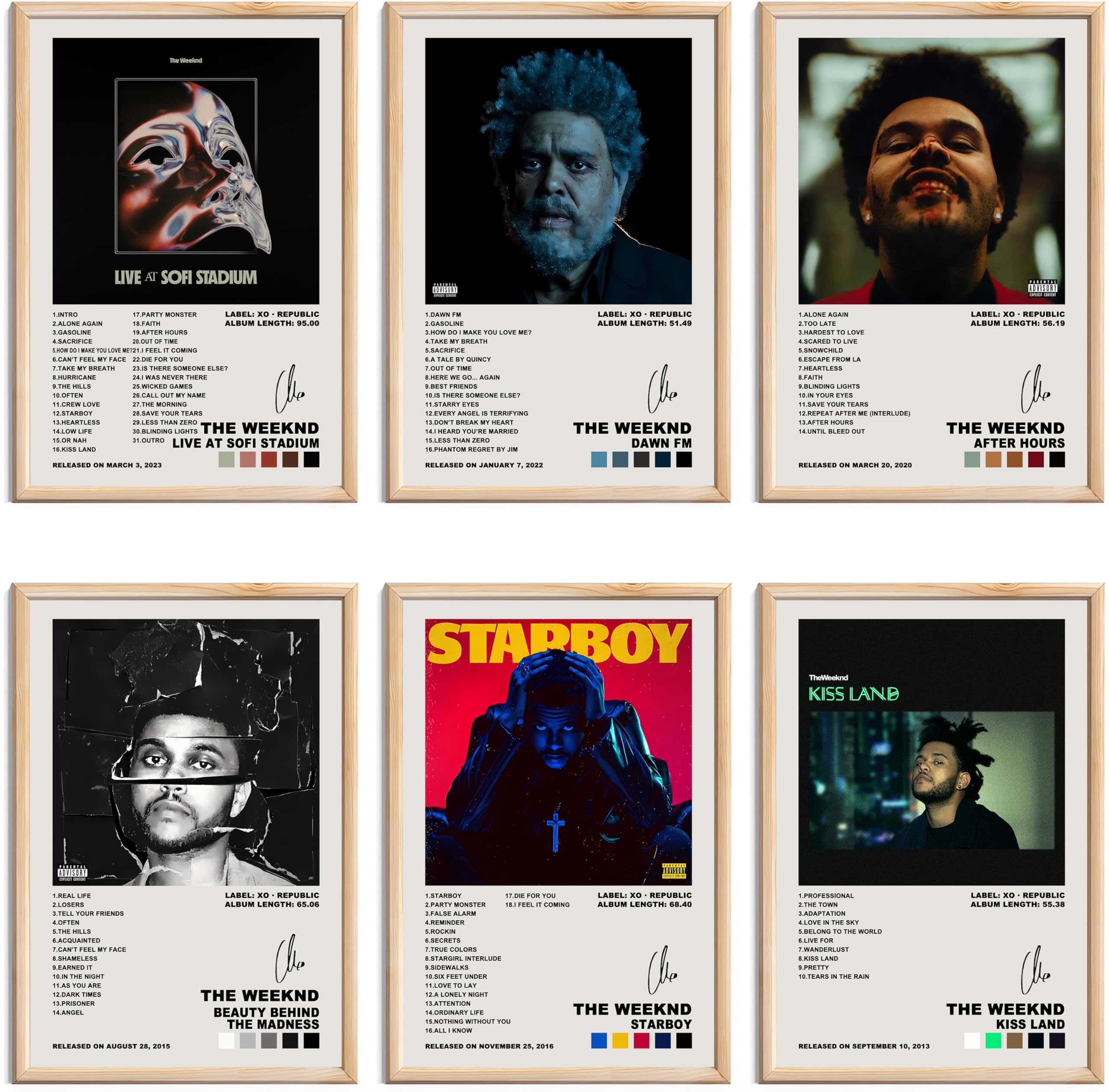 Poster Sur Toile The Weeknd Hurry Up Tomorrow - Décoration Murale Album Cover 30x45cm