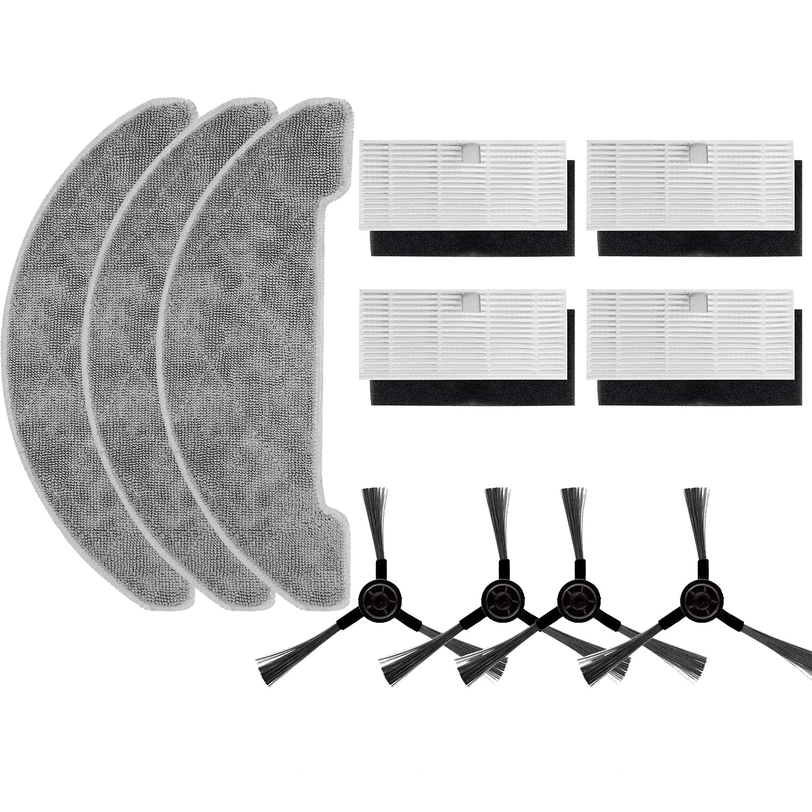 Accessoires pour robot aspirateur Ultenic D5 brosses latérales et filtre HEPA