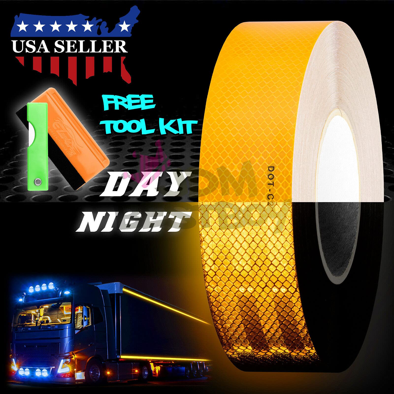 Free Tool Kit Yellow DOT-C2 Approved 2