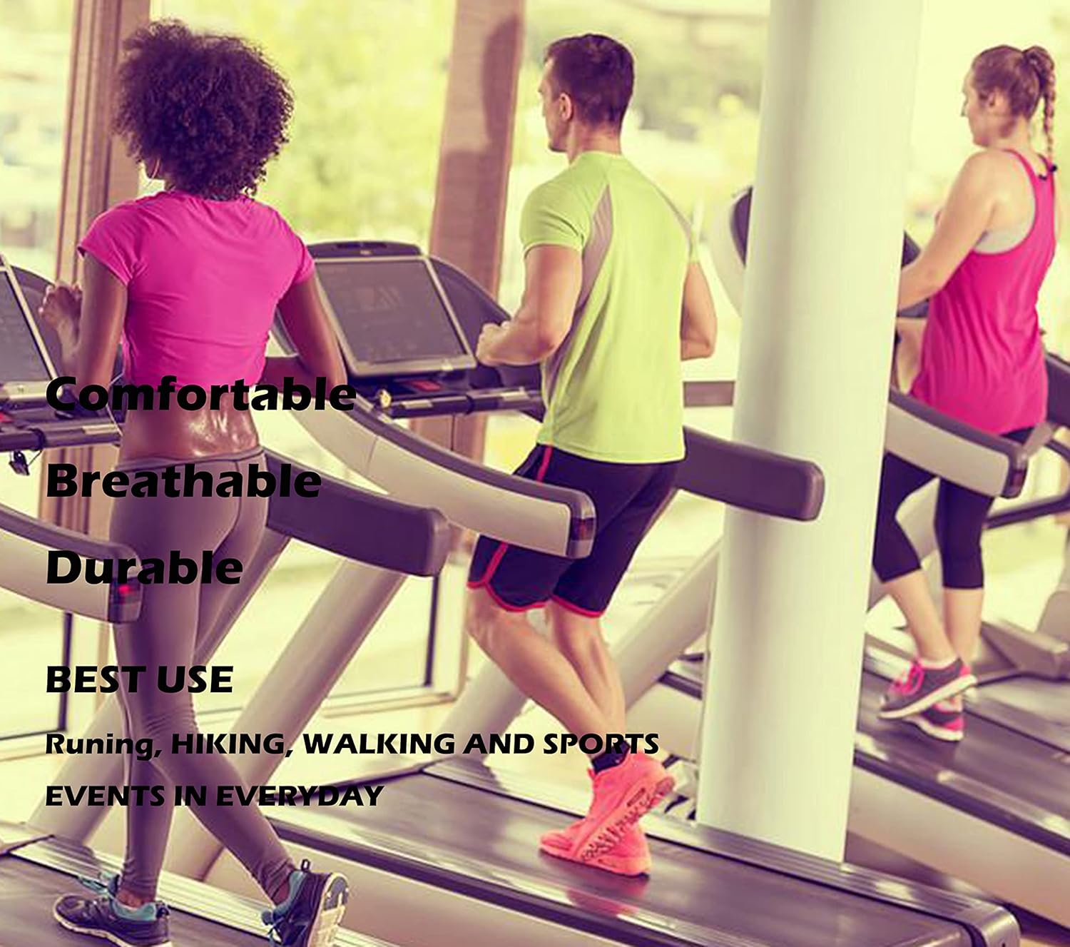 Hycome 5Pairs Men Women Sport Running Ankle Socks with Cushion Low Cut Athletic Sport Socks - Image 8