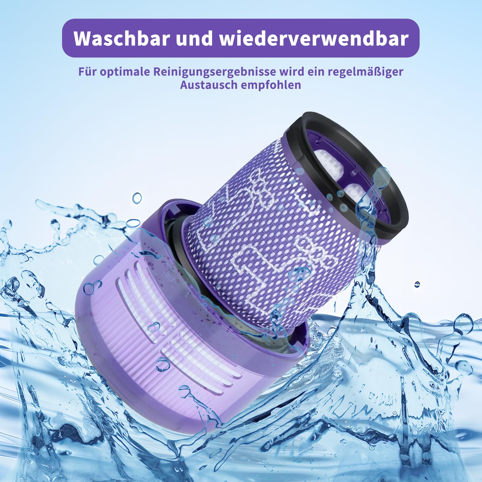 Filtr V12 do Odkurzacza Dyson, Szczotka Zamienna i Akcesoria - 1 Szczotka Zapasowa i 2 Filtry do Modelu V12 Detect Slim