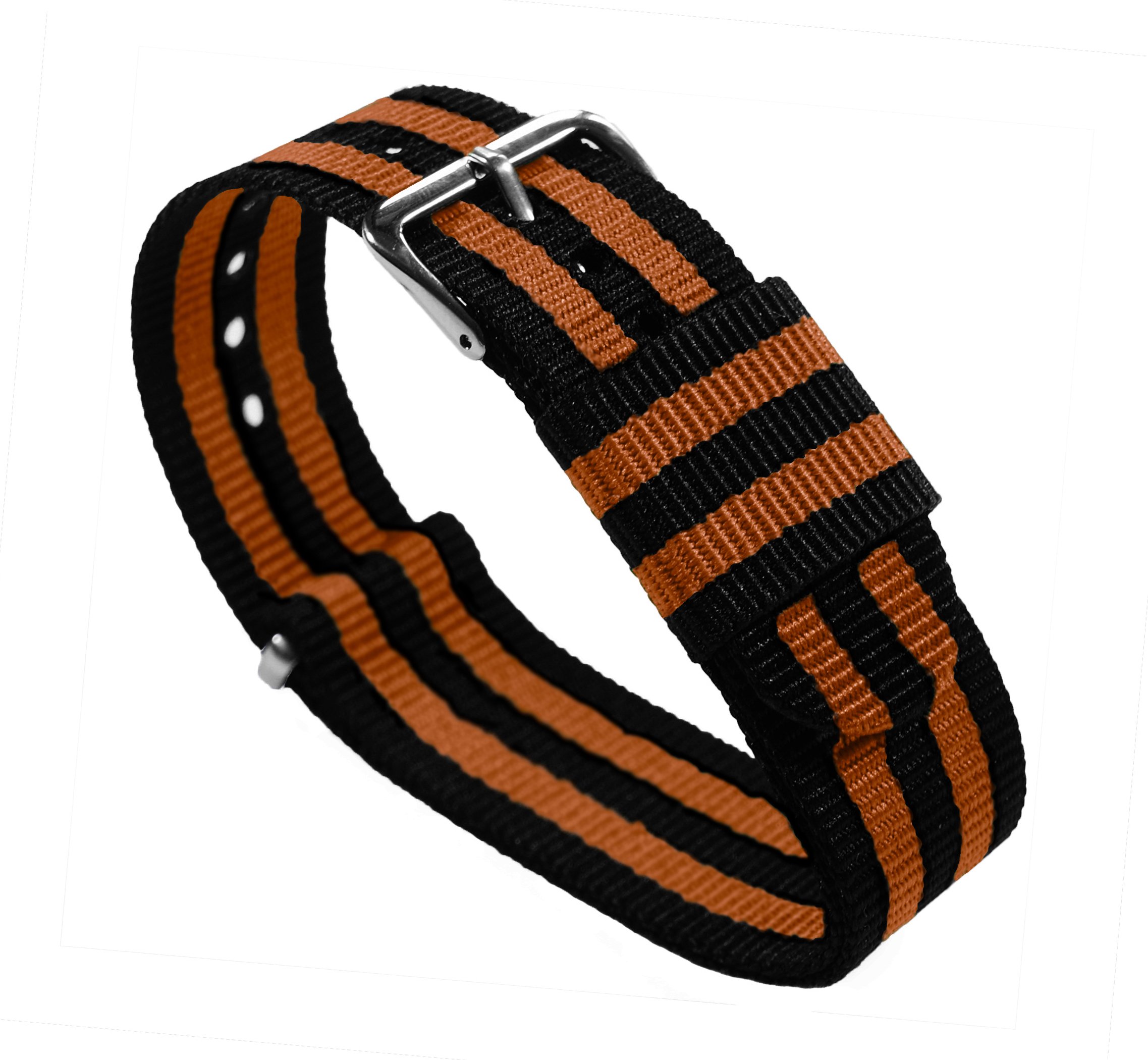 BARTON WATCH BANDS - Ballistic Nylon NATO® Style Straps - Choice of Color, Length & Width (18mm, 20mm, 22mm or 24mm) — view 14