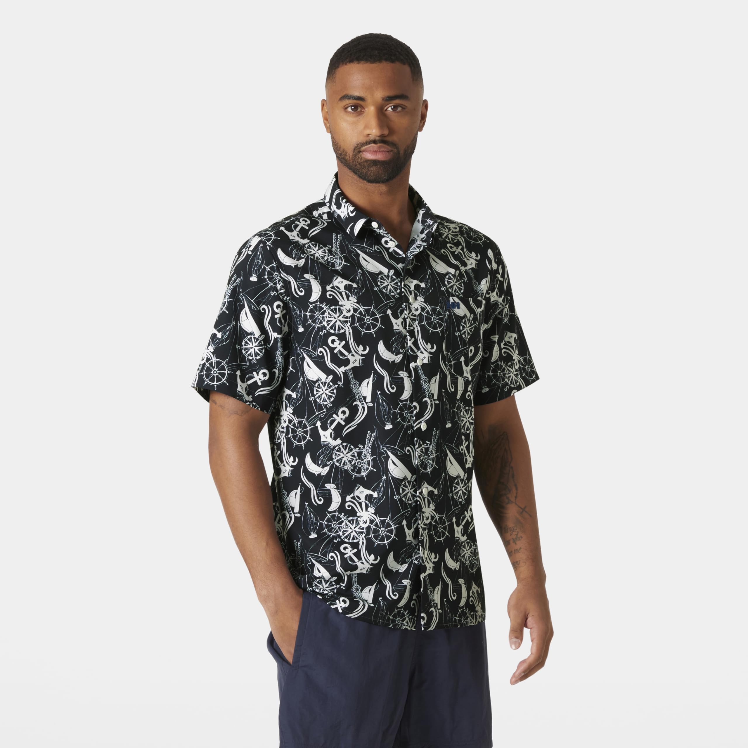 Helly Hansen Fjord Qd SS Shirt 2.0 Chemise à Bouton Bas Homme