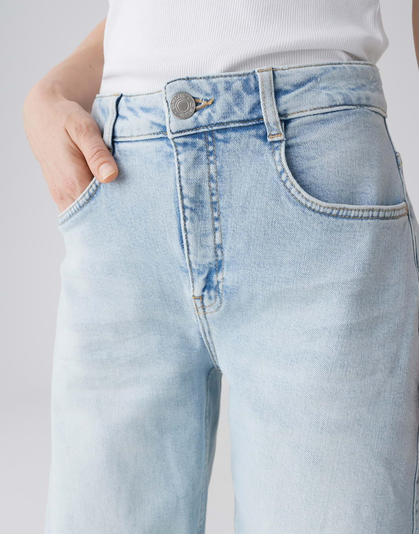 OPUS Damen Barrel | LOLAH Joy Barrel Jeans aus BCI Cotton Mix Mid Rise