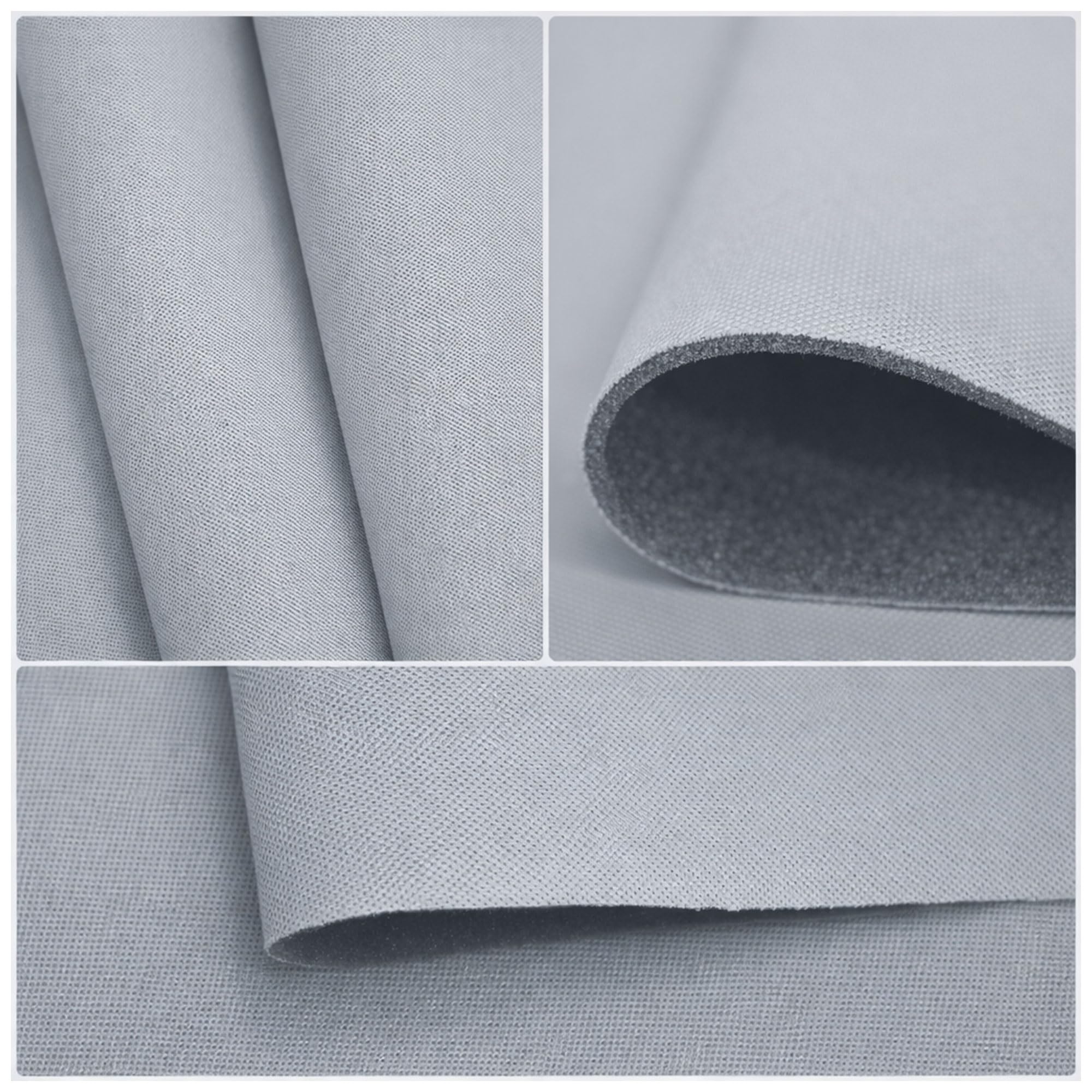 Autohimmelstoff Dachhimmel Stoff Gewirke - Himmel Zuschnitte aus Polyester mit Schaumstoff Kaschierung – PKW Innenraum Zubehör – Himmelstoff einfach verarbeitbar - FI LightGrey 1,7m x 3m