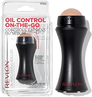 Revlon Face Roller, Oily Skin Control for Makeup, Oil Absorbing, Volcanic Reusable Facial Skincare Tool, Stocking Stuffer for Women & Men, 1 count