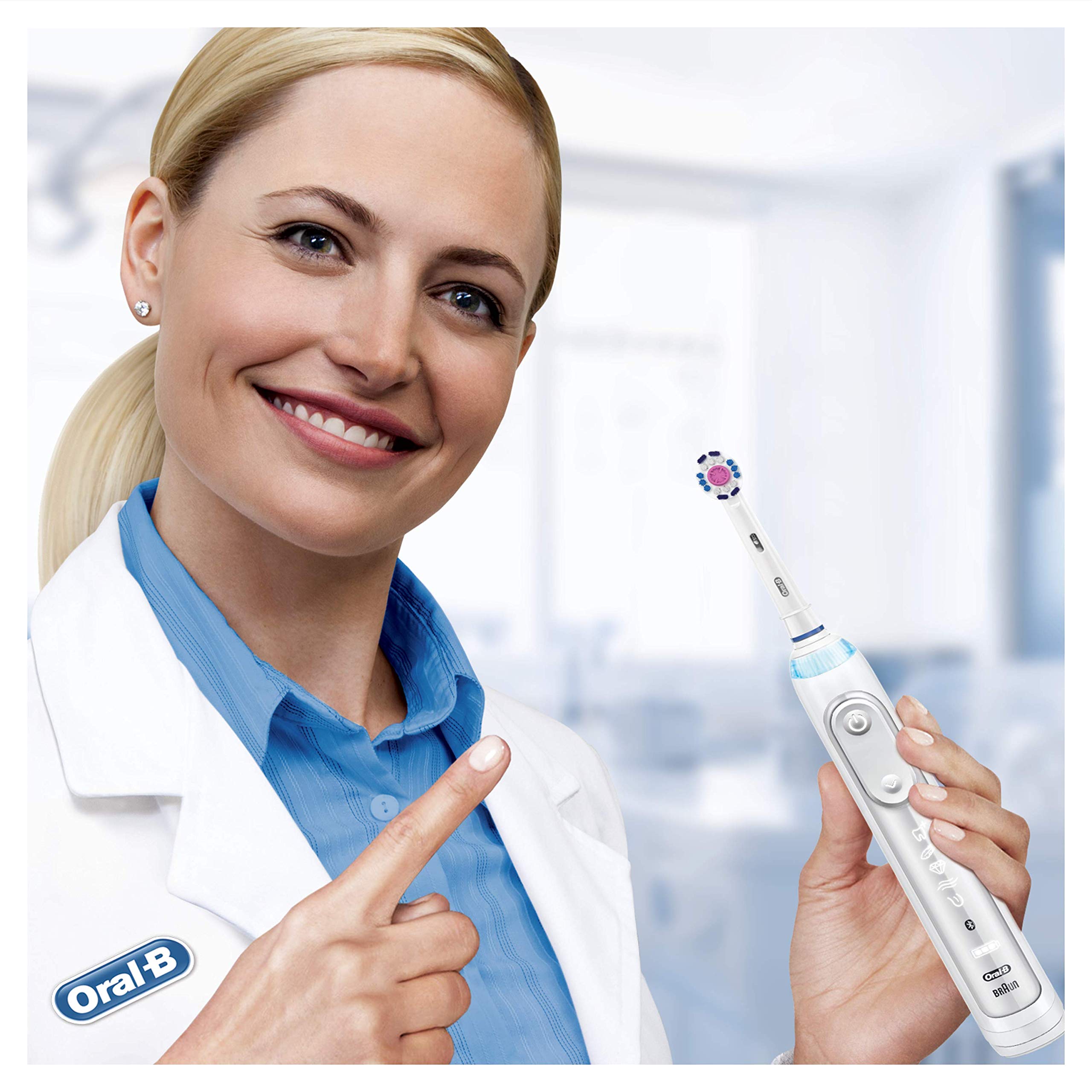 Oral-B 3DWhite Cabezales de Recambio, Tamaño del Buzón, Pack de 8 Unidades