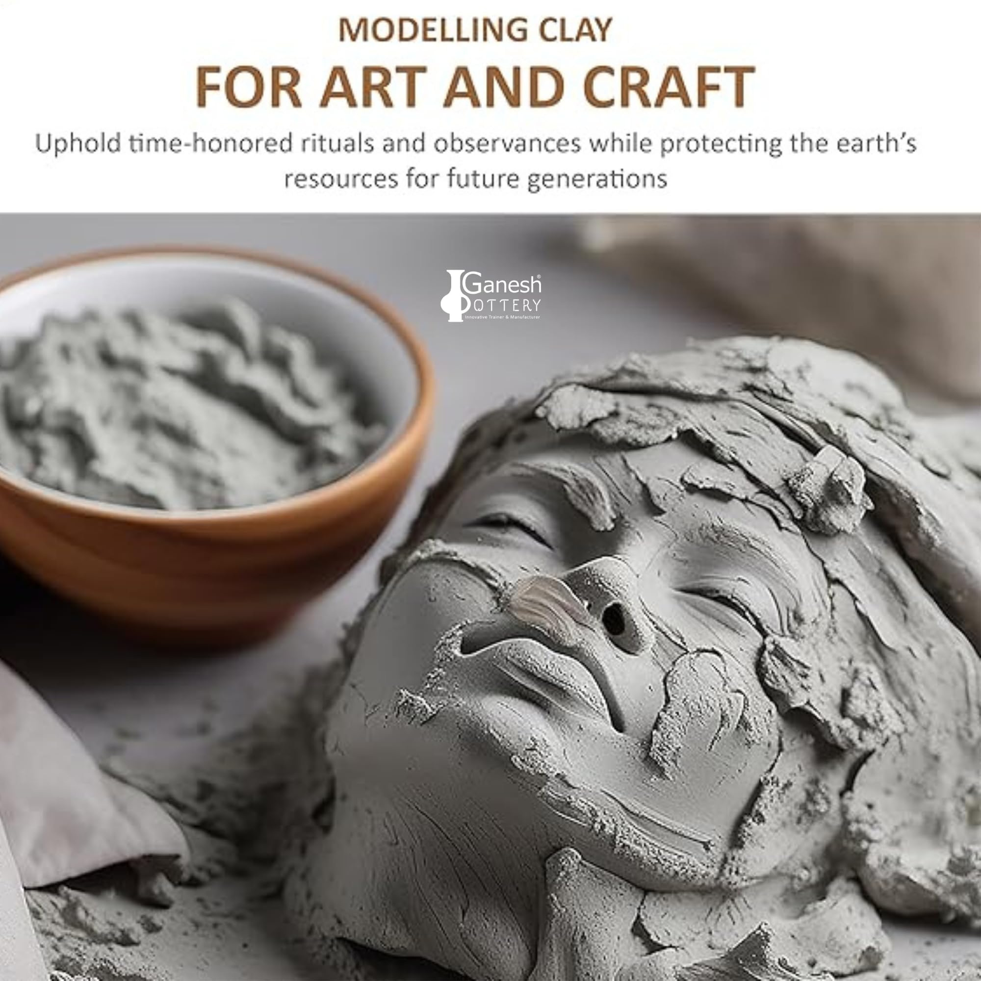 Shadu Mati Clay Dough - Ganesha Idol Making -3 Shadu Mati Clay Dough - Ganesha Idol Making -3