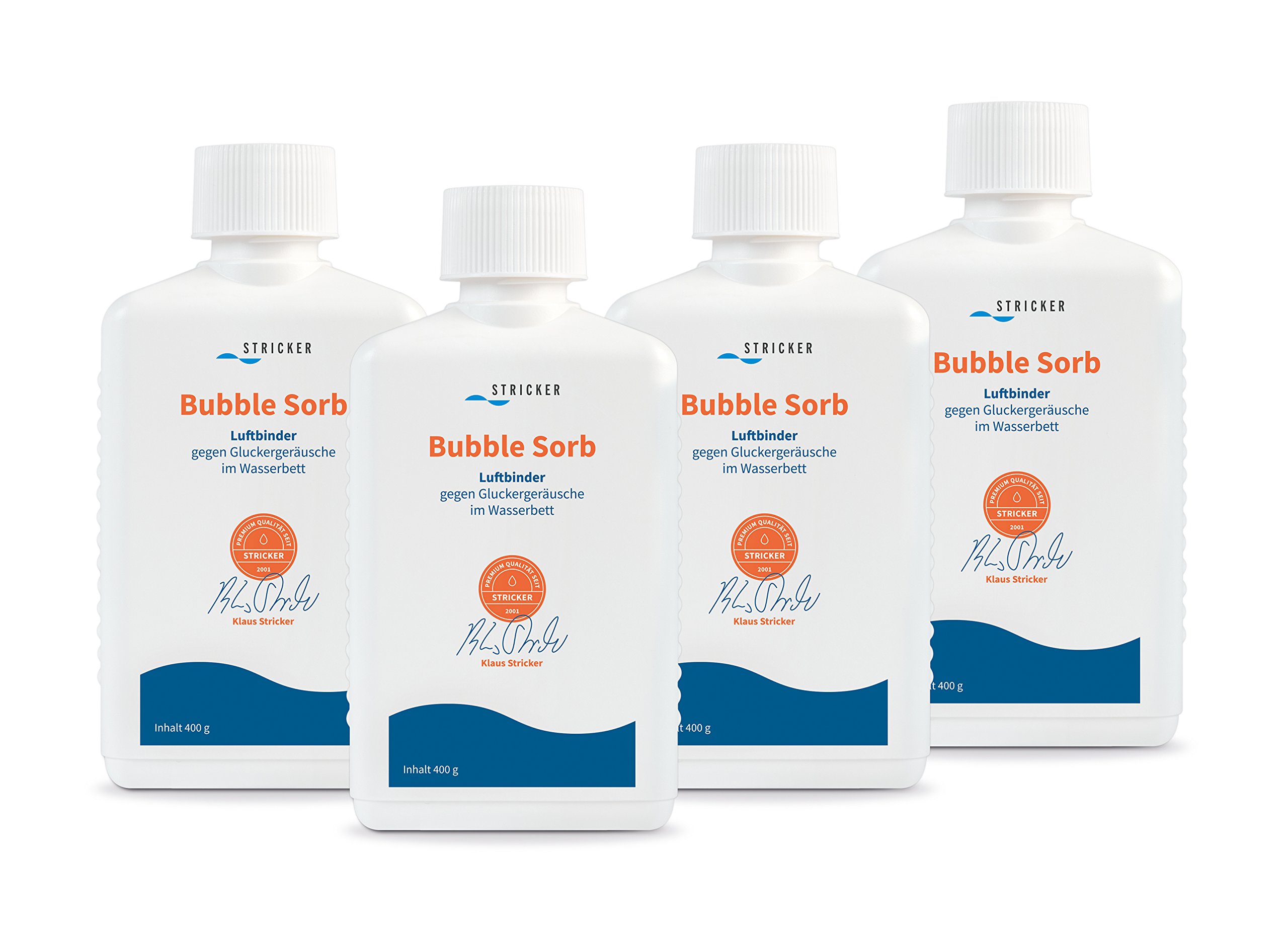 Stricker Chemie Luftbinder Bubble Sorb 400g für Wasserbetten (4er Pack)