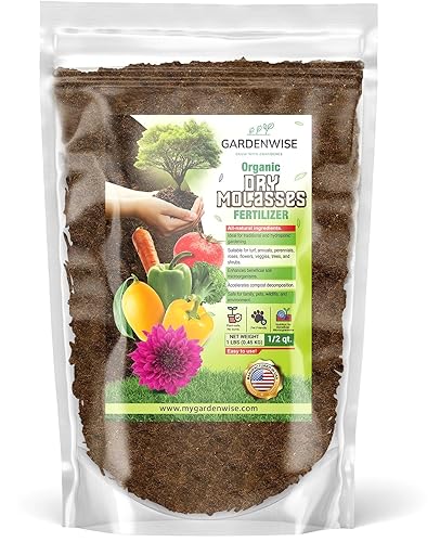 GARDENWISE Melaza seca - Bioestimulante orgánico vegetal para una zona radicular mejorada, vitalidad vegetal y salud próspera del suelo, ideal para
