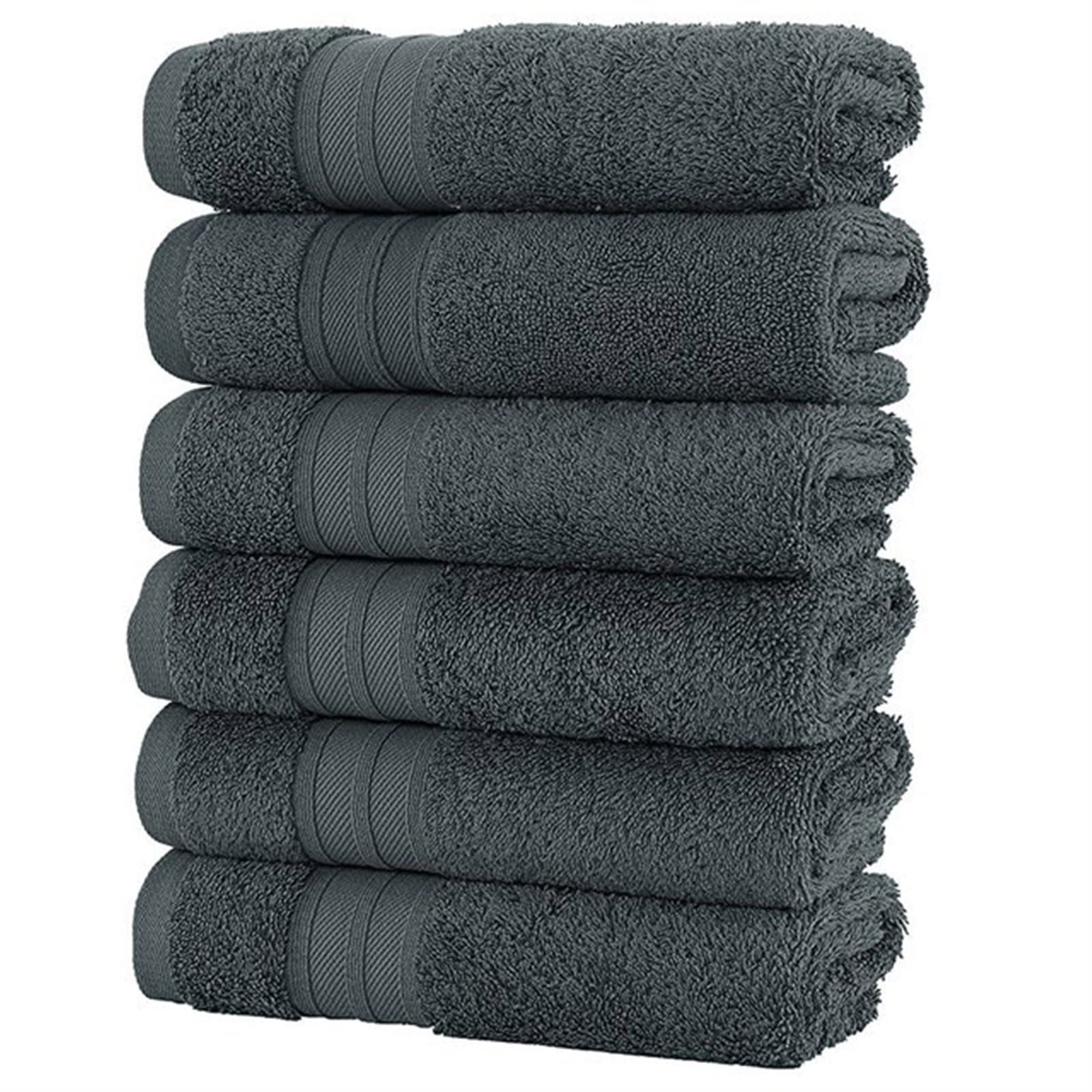 Bath Towels Set Towels Beyond Cotton Soft and Hotel Quality Soft Super Absorbent Bathroom Color Gray Size 1
