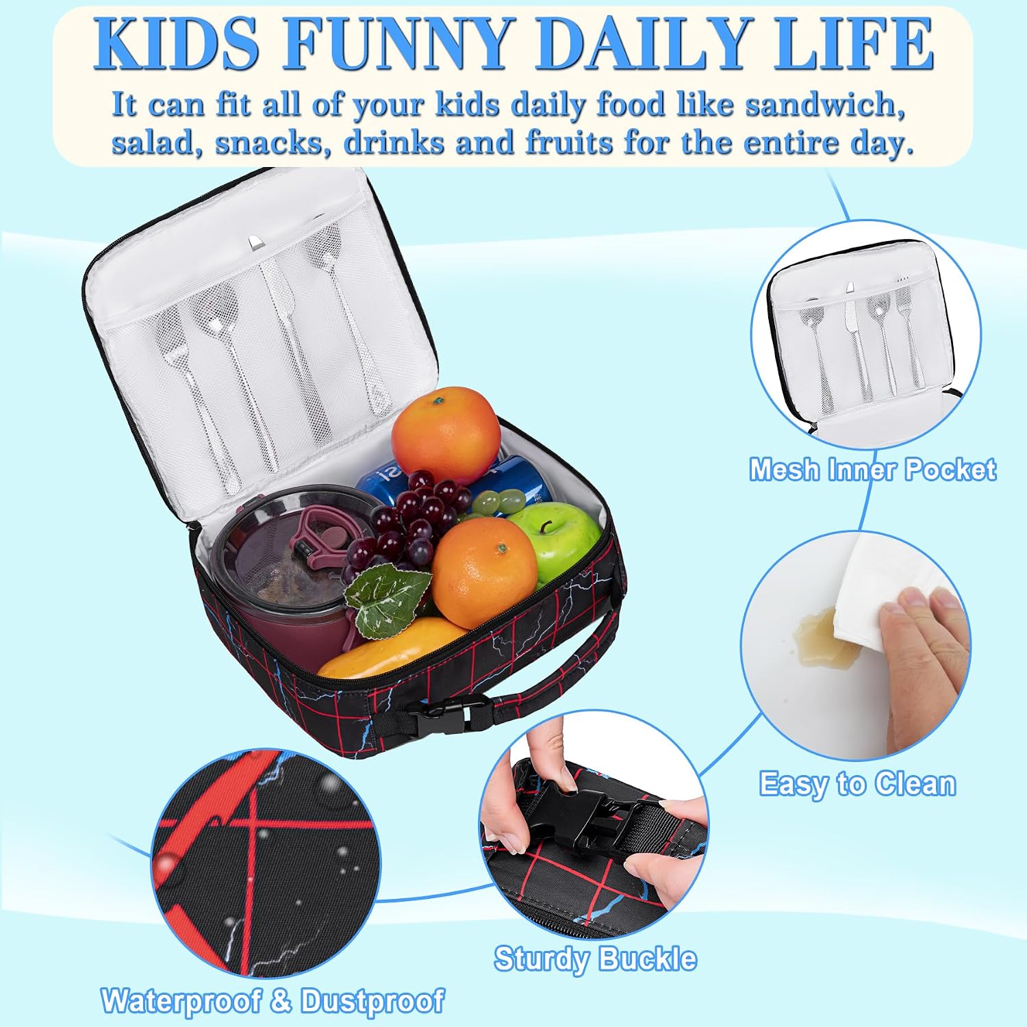 Kids School Backpacks Boys Backpack with Lunch Box for Elementary Kindergarten Preschool Mochila Para Niños 4-6 6-8 8-10 4 5 6 7 8 9 10 11 12