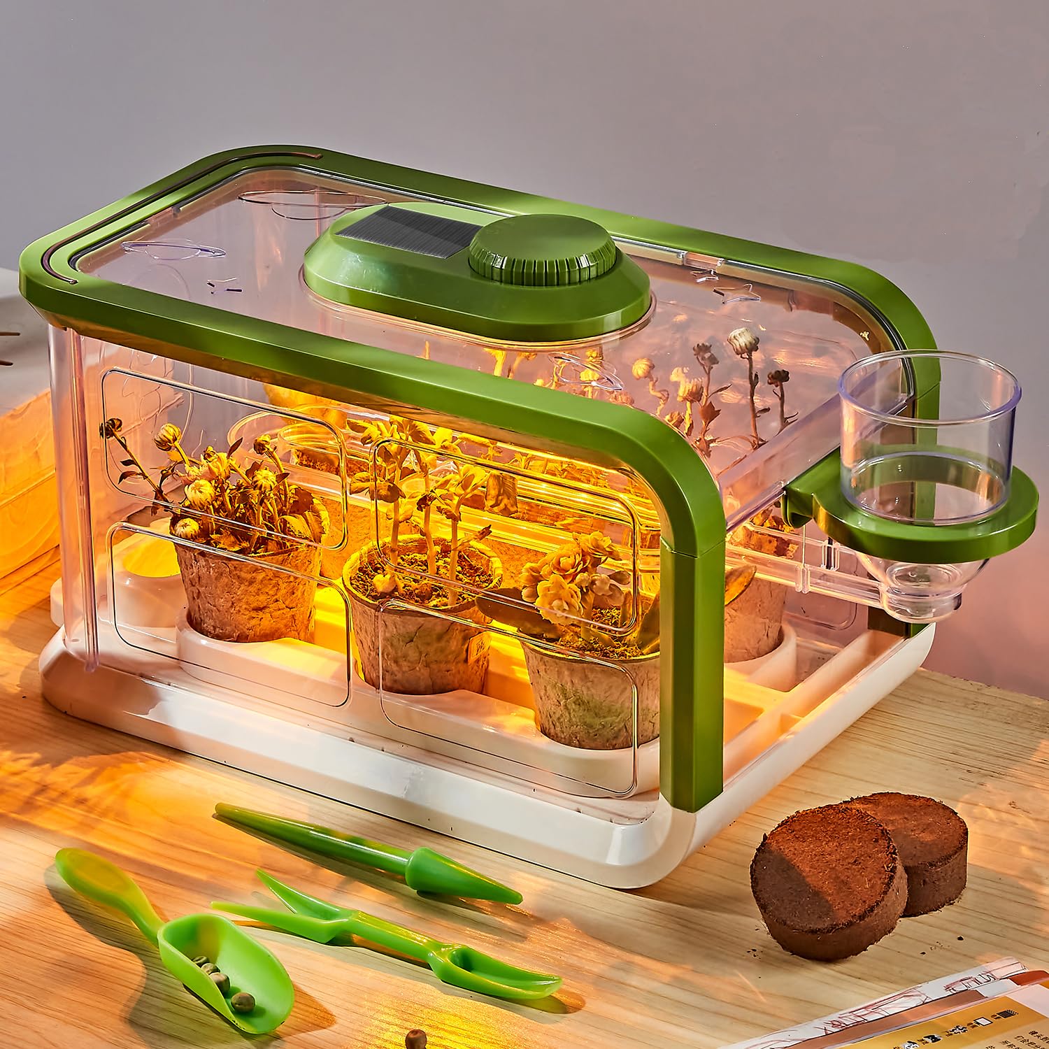 Mostop Kids Plant Growing Kit, Kids Gardening Set Grow House with