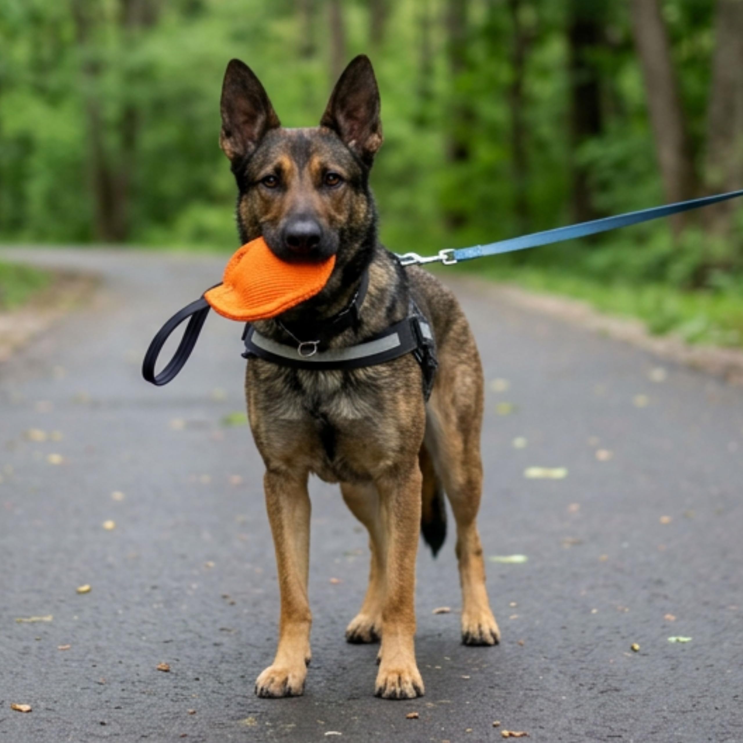 Dingo Gear Beißwurst 'Berta' mit 1 Griff, Orange, 14cm, 3cm Dicke | Nylcott-Material, IGP IPO Obedience, Schutzhund Hundesport, S00092