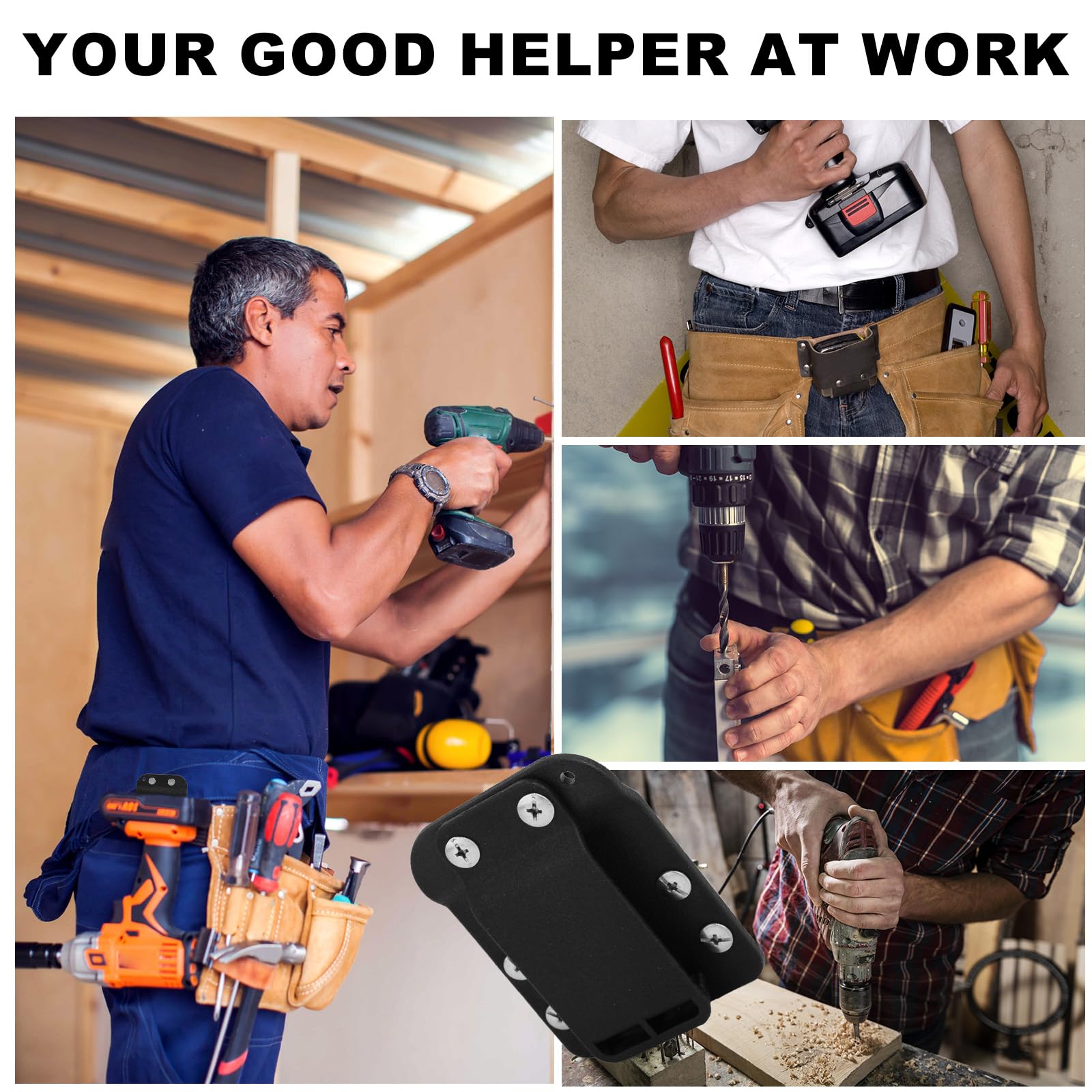 Drill Holder Clip for Tool Belt, Quick Grab or Hang Tape Measure Belt Clip — Amazon image 7
