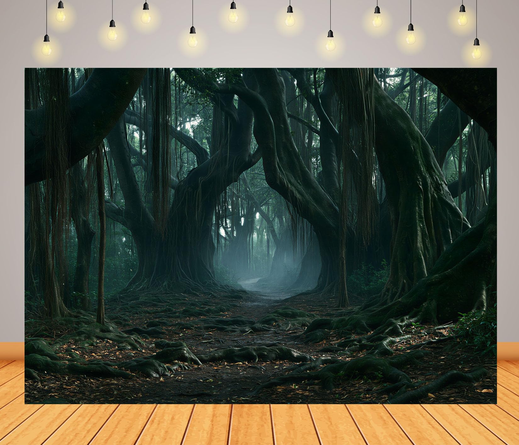 15x8FT (4.6x2.5m) Sentiero Antica Foresta Banyan Sfondo Fotografico