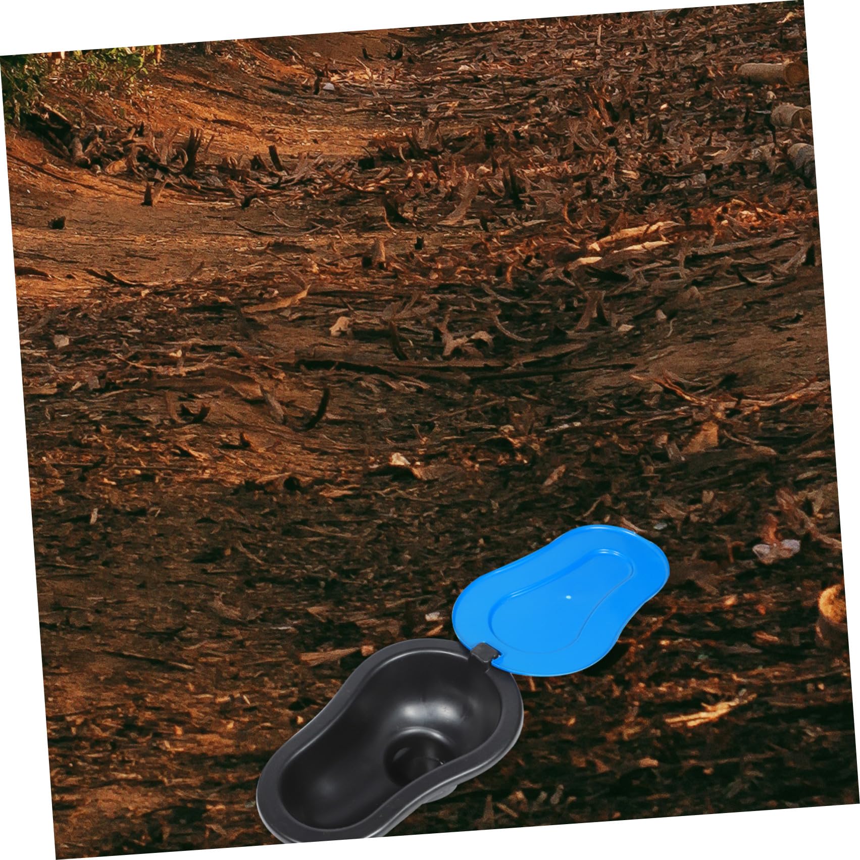 UPKOCH Provisorische Hocktoilette 2 Stück Kunststoff Schwarz für Baustelle