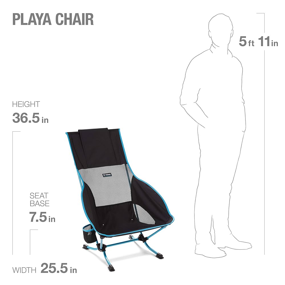 Helinox Playa Chair ブラック/ブルー エアヘッドレスト Helinox Playa Chair ブラック/ブルー エアヘッドレスト Helinox