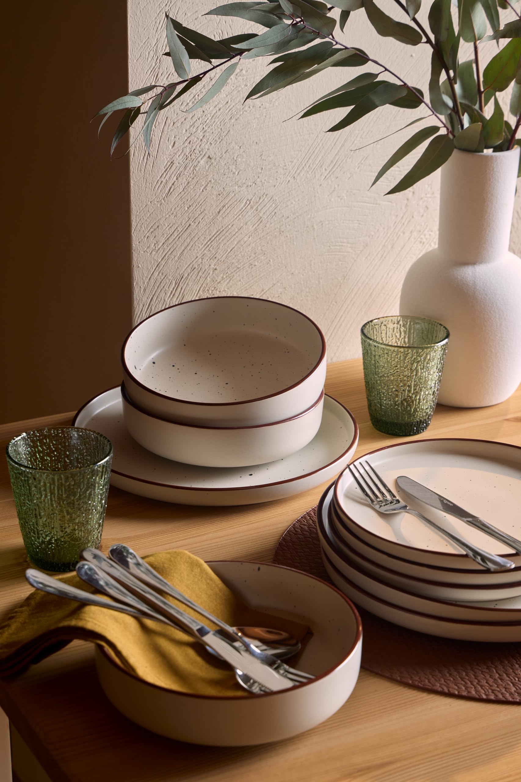 Tognana Avorio, Servizio piatti 18 pezzi per 6 persone, Stoneware, Beige