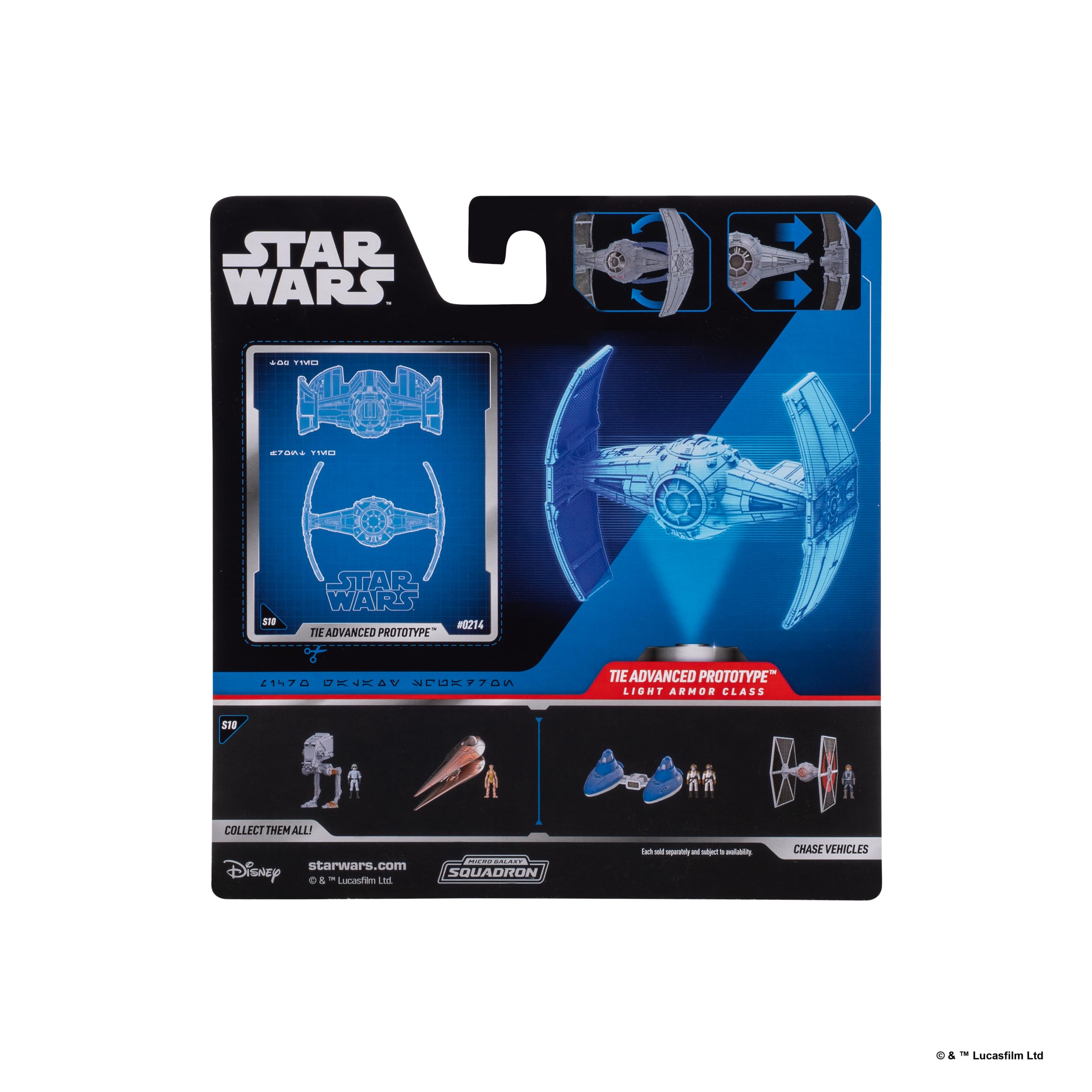 Amazon.com: Star Wars Micro Galaxy Squadron TIE Advanced Prototype