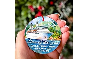 Celebrate the Magic with our Disney Cruise 2023 Personalized Christmas Ornament