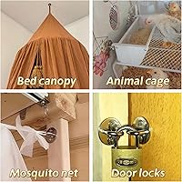 Vista 3 de Stainless Steel Ceiling Hooks Heavy Duty, Pad Eye Hook/Plate, Ceiling Hooks for Hanging Plants,Pot and Pans,Ceiling Fan, Lights (1.5 Inch Round)