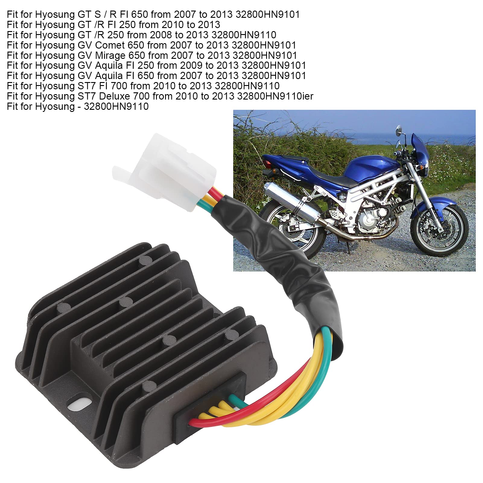 Prostownik, Akozon 32800HN9110 Regulator Napięcia Zastąpienie Dla Hyosung GV Comet 650 / GT S/R FI 650