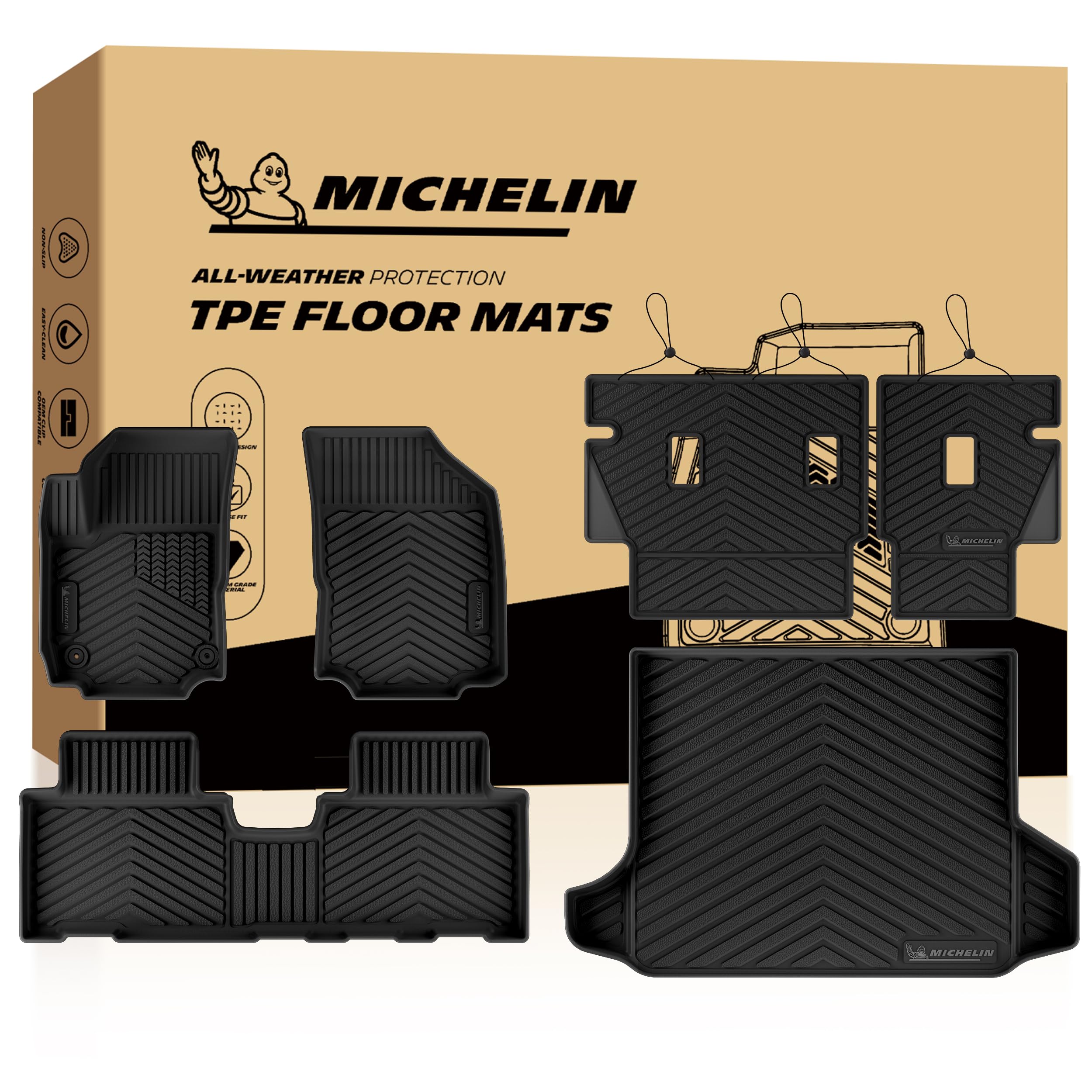 Michelin Vehicle Mats for 2018-2024 Chevy Equinox Gas/GMC Terrain (6 Piece)