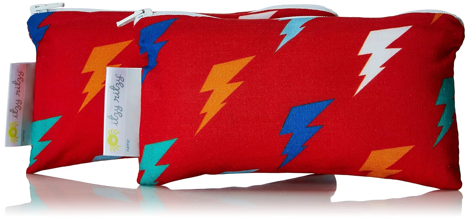 Itzy Ritzy Reusable Mini Snack Bags 2Pack of 3.5” x 7