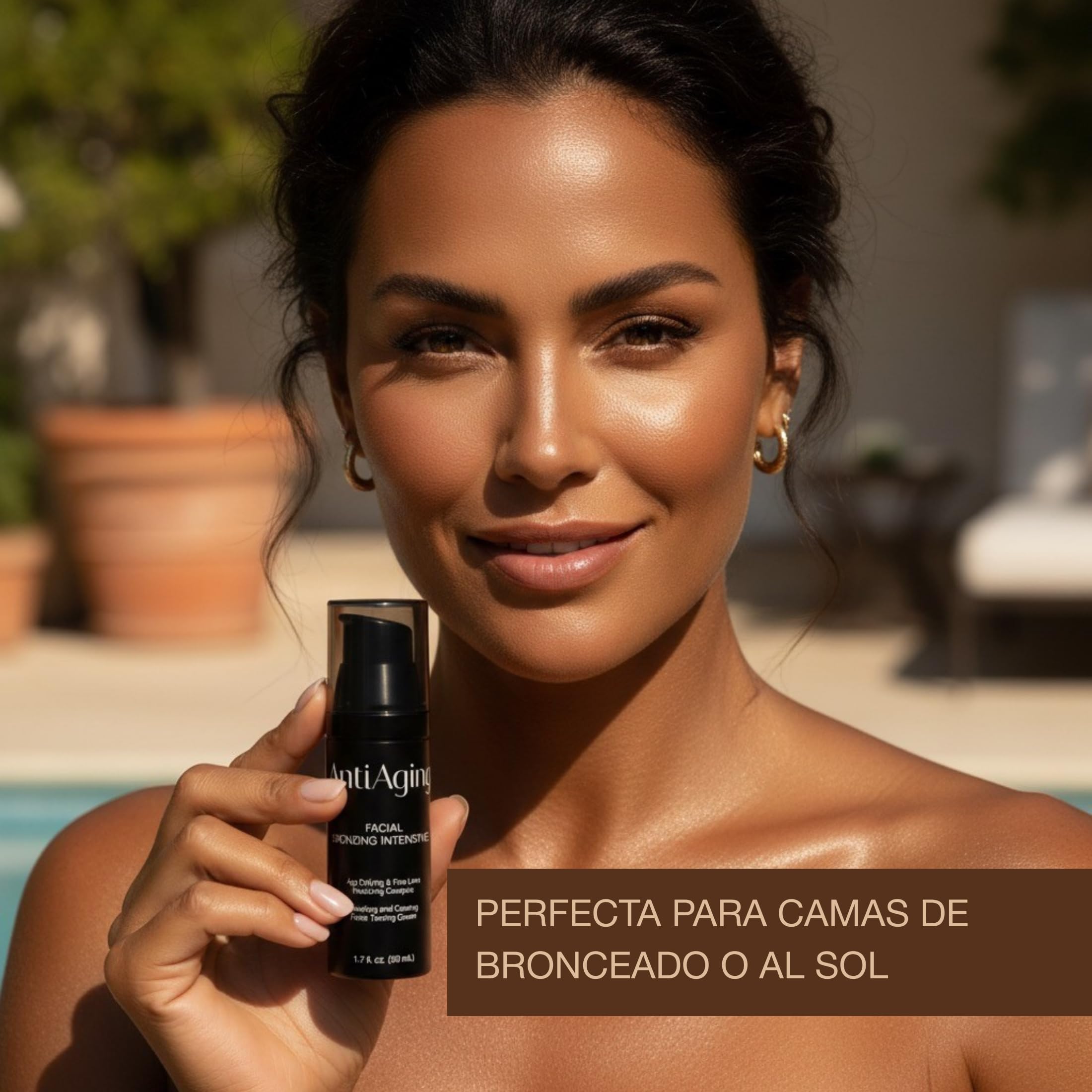 Onyx Anti-Aging Loción Facial Antienvejecimiento para Camas de Bronceado - Bronceador y Acelerador de Cama Solar - Hidratante Bronceado Intenso