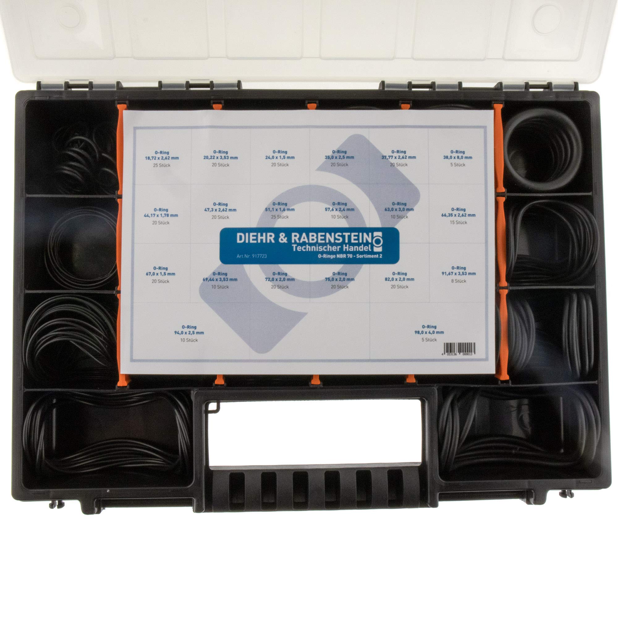 O-Ring Sortiment 300-teilig - NBR Gummi Dichtungen In Verschiedenen Größen