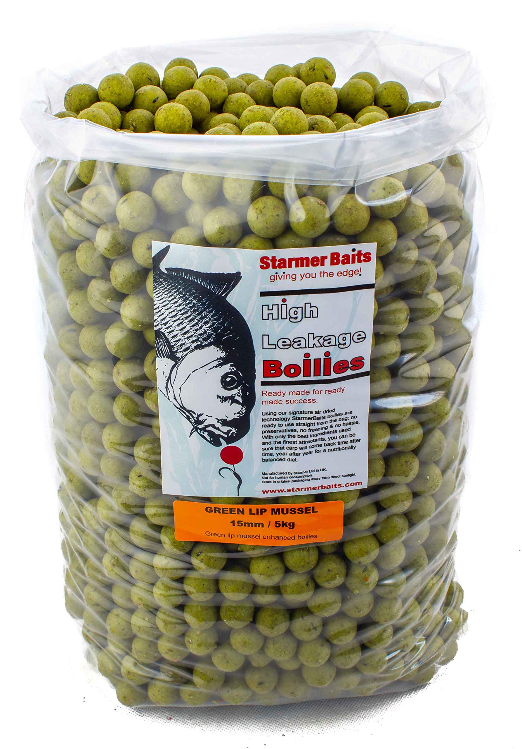 starmerbaits Boilies 15mm 5kg / Green lip mussel