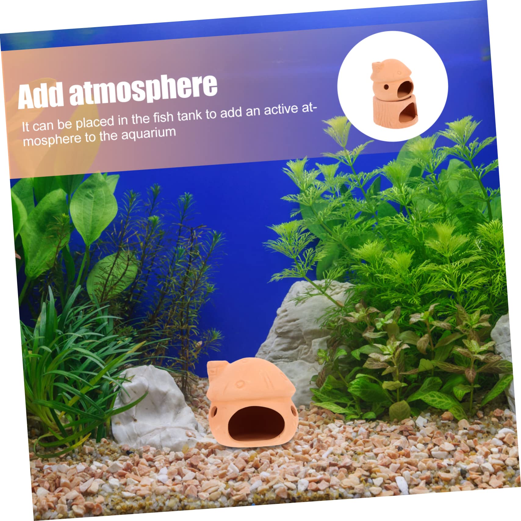 Sosoport 5 Sätze Garnelennest Garnelendosen Aquarienversteckfelsen Zubehör Für Aquarien Fischversteck Keramik Fischhöhle Schleichtiere Kleines Aquarium Aquarienlandschaftsdekore 2 Stück * 5