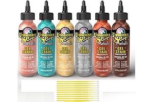 Unicorn SPiT Gel and Glaze Stain Metallic Collection: 6, 4oz. Bottles with...