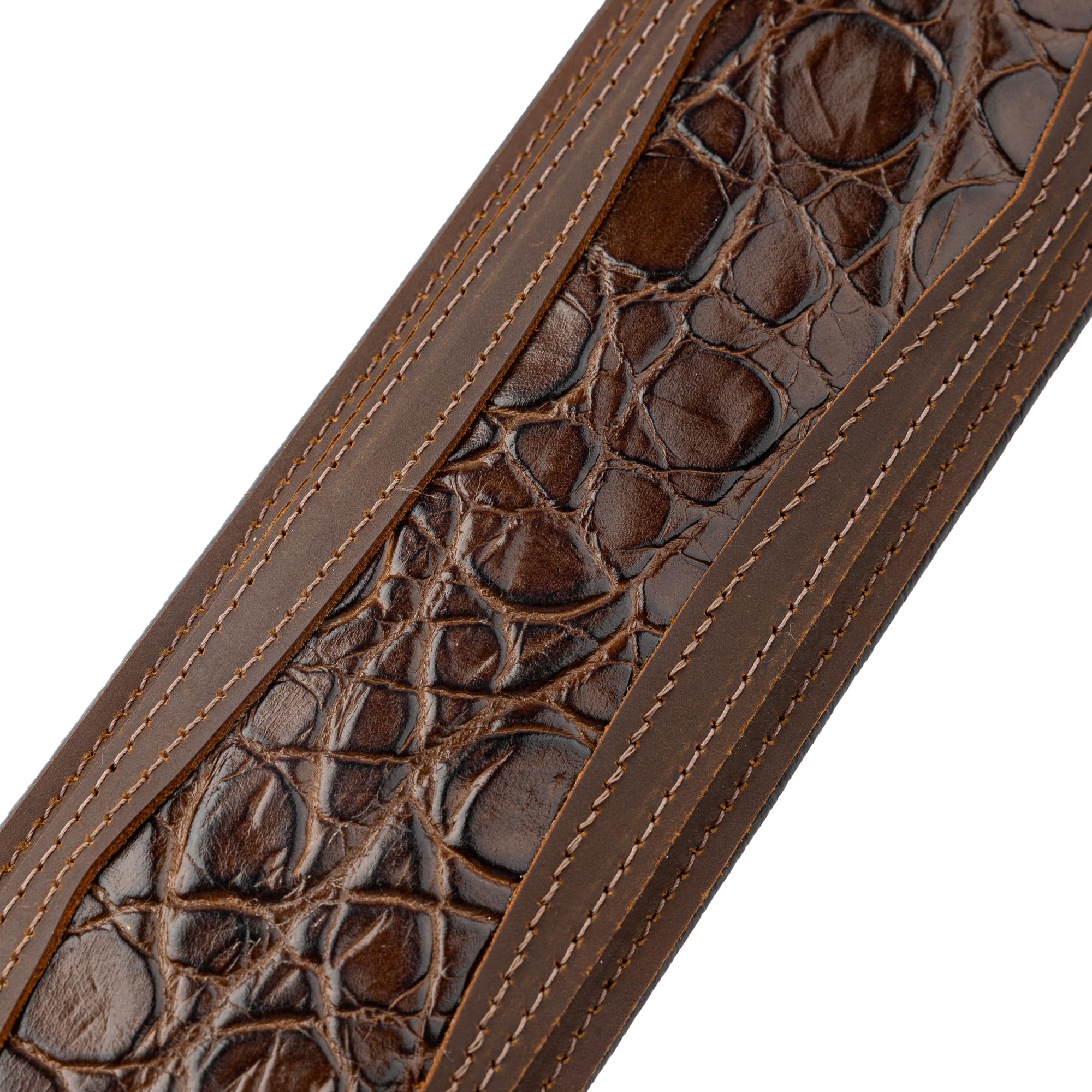 Levy's Correa para guitarra Leathers Apex Series de auténtica piel Crazy Horse, ancho 7,6 cm, marrón (MCH11APX-BRN)