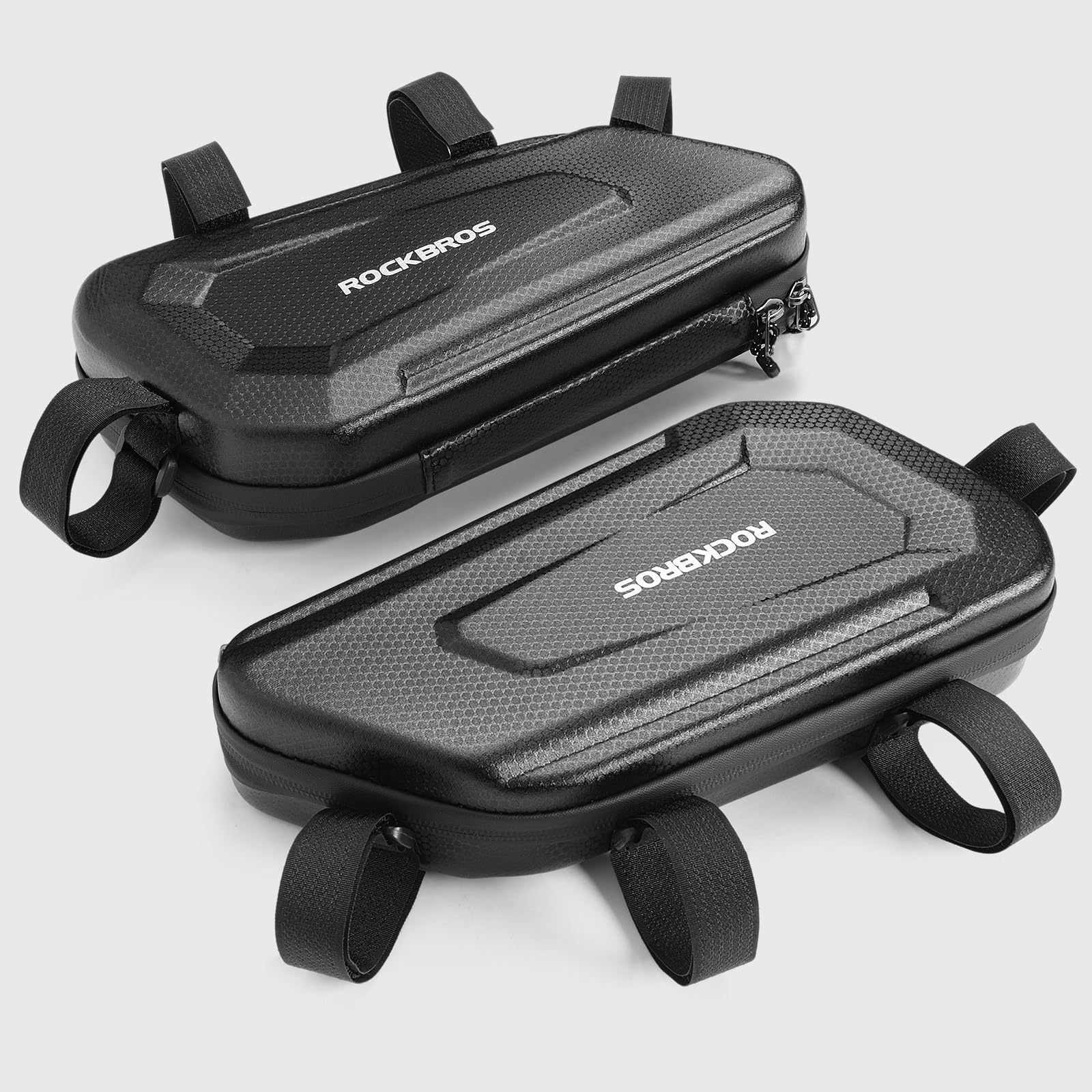 WOOGA - Bolsa lateral para motocicleta impermeable, bolsa de herramientas, gran capacidad, 3.5 galones (1.5 l), carcasa dura, aspecto de carbono, cierre de agua, ajuste para Ho&nda Rebel CMX 250 CMX