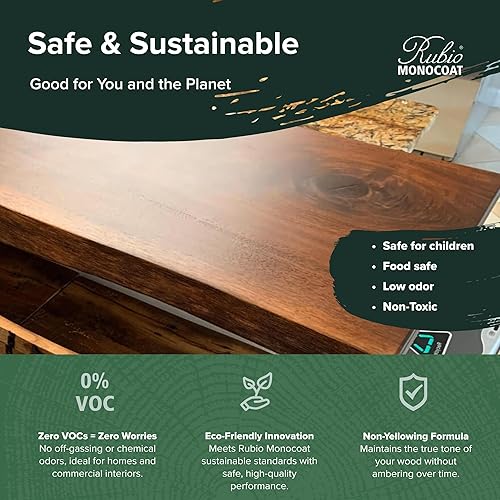 Miniatura 4 de Rubio Monocoat SheenPlus, potenciador de brillo duradero de 0% COV, 1.3 litros, para superficies acabadas con aceite Plus 2C