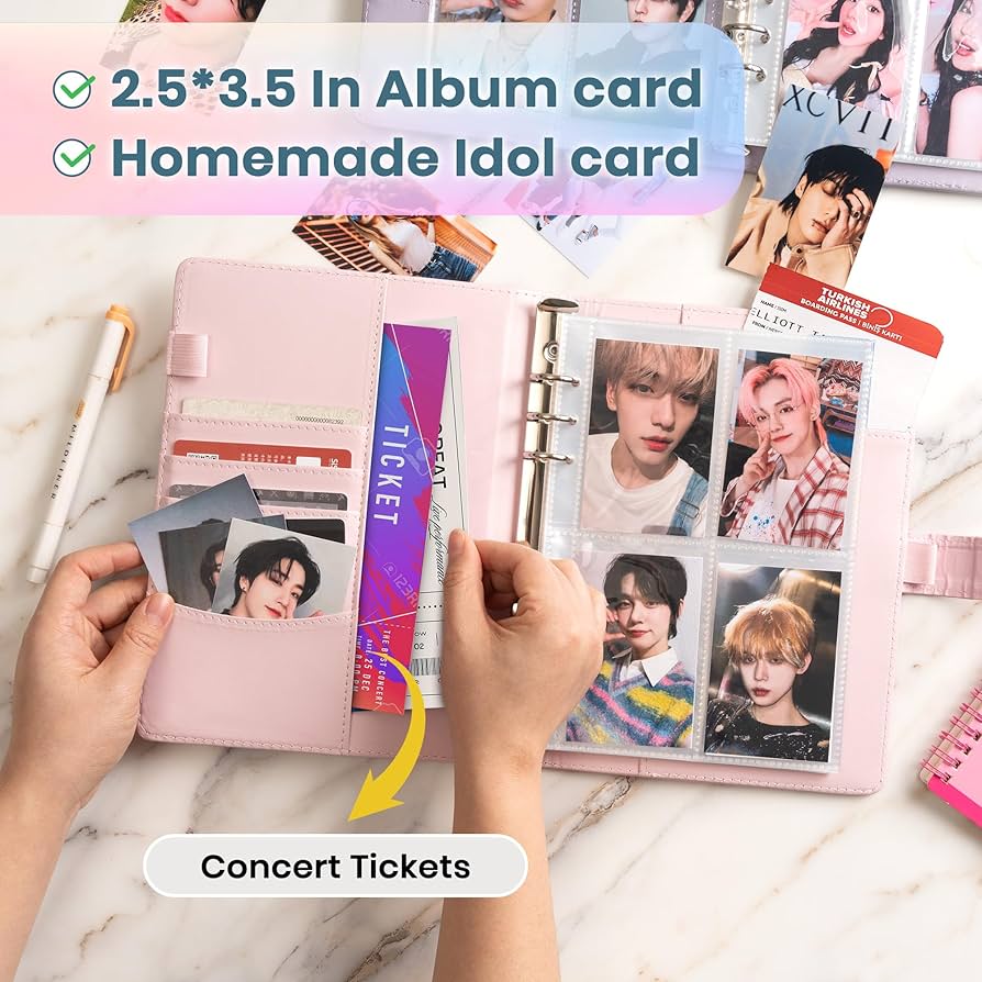 Amazon.com: A5 Kpop Photocard Binder - 240 Card Capacity, 6