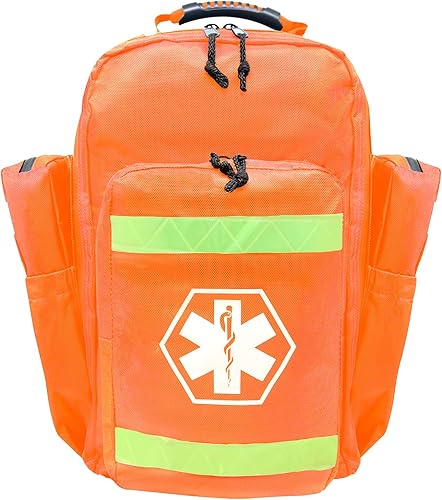 Dixie EMS Mochila Ultimate Pro Trauma O2 con diseño de bolsa modular, bolsa de oxígeno para primeros auxilios y médicos, naranja, Naranja disponible en Yaxa Peru