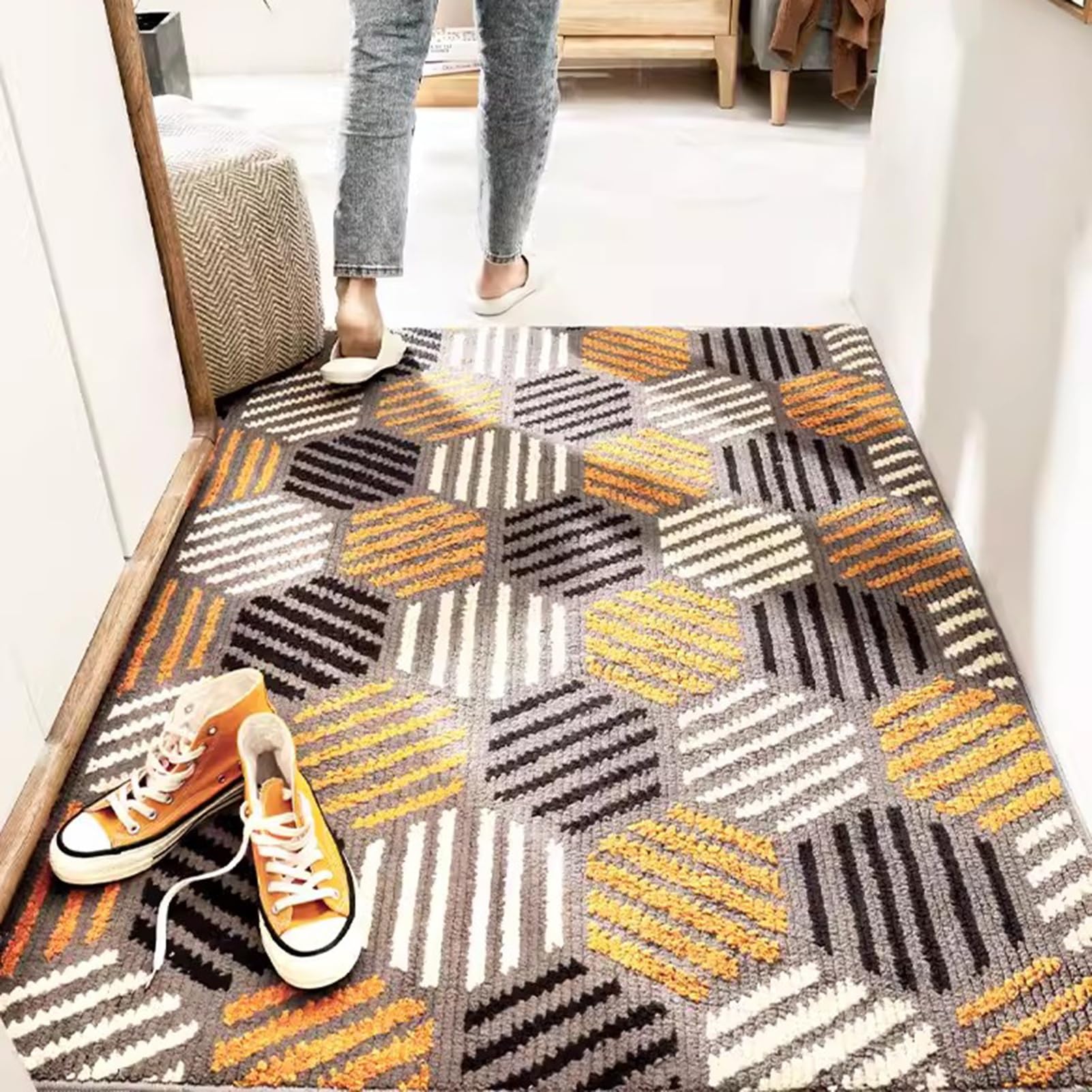 Tapis d'entrée extérieur antidérapant de 50 cm à 100 cm pour maison