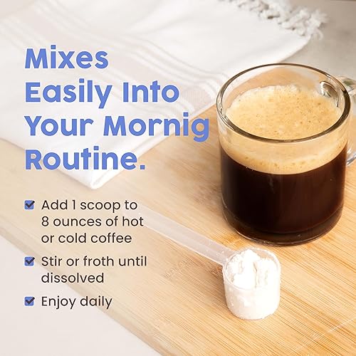 Miniatura 6 de NativePath Keto Coffee Creamer Powder French Vanilla  Keto-Friendly, crema sin lácteos y baja en azúcar. Fabricado con proteína de colágeno en polvo