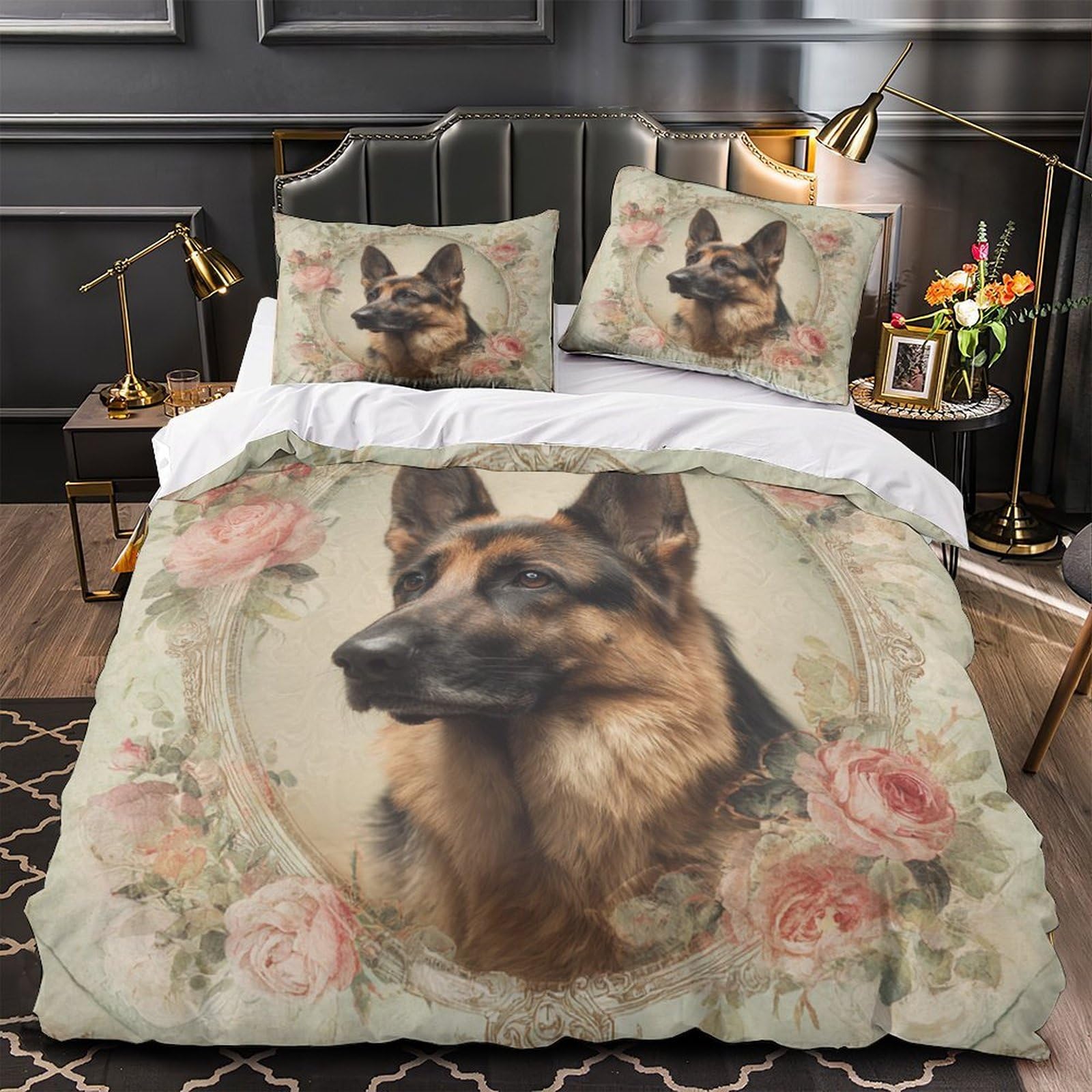 Housse de couette pour enfants motif géométrique 3D lit double 200x200