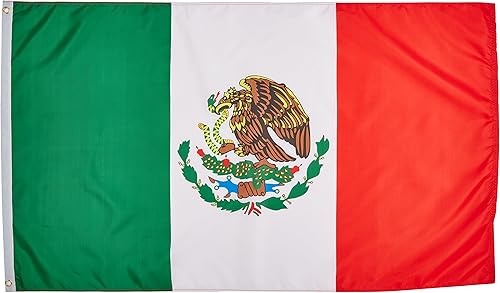 Calidad Estándar Banderas Bandera de México poliéster, 3por 5'