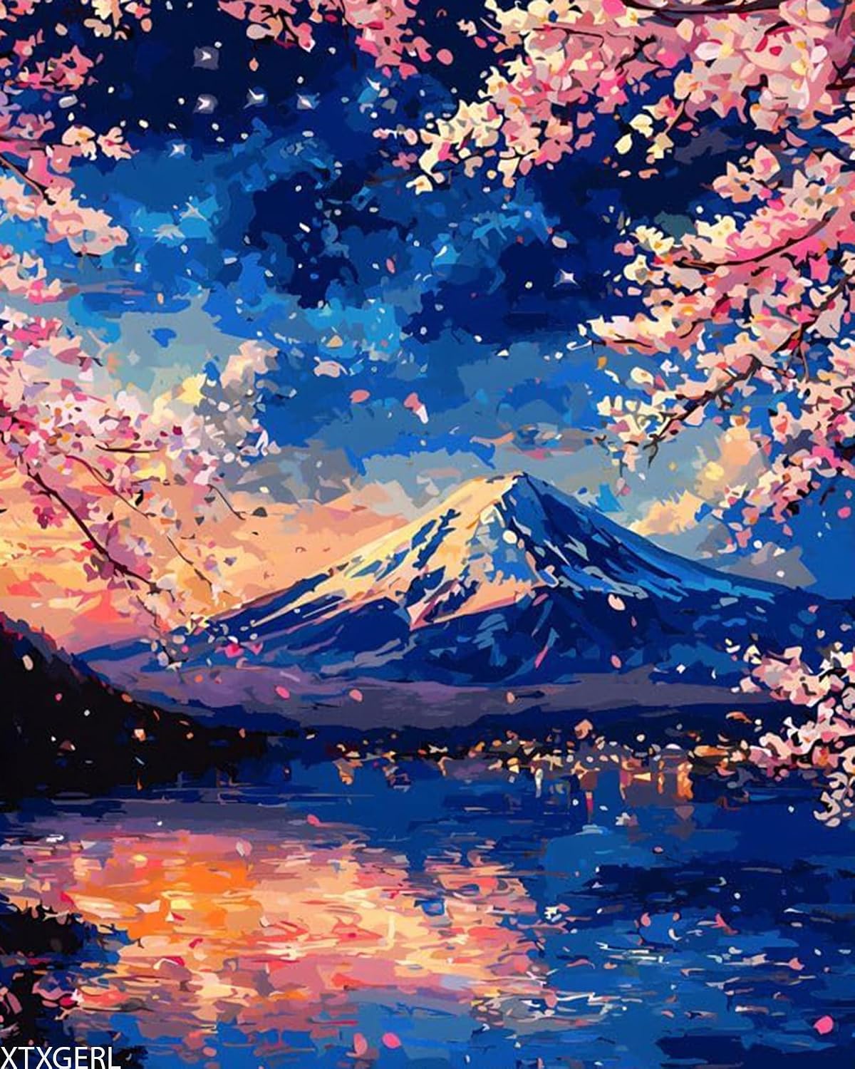 XTXGERL Landscape Paint by Numbers Kit for Adults, Paint by Number for Beginners, Adult Paint by Number Kits for Gifts and Home Wall, Decor, 16x20 inches
