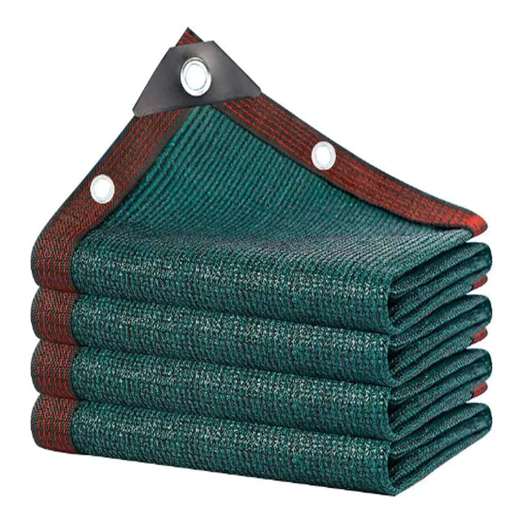 Rete Ombreggiante 120 x 570 cm Protezione Anti-Uv e Frangivento, Traspirante Protezione Solare Tessuto Ombreggiante per Fiori Colture Serre Posto Auto Coperto Piscina, Verde Scuro